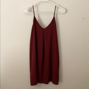 TOBI maroon shift dress